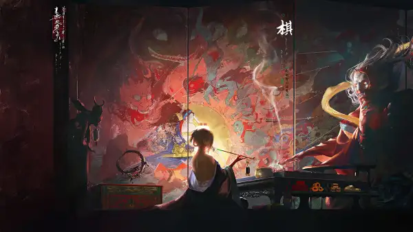 4k汉子壁纸-民俗学壁纸和绘画-幻想女孩免费下载「哲风壁纸」