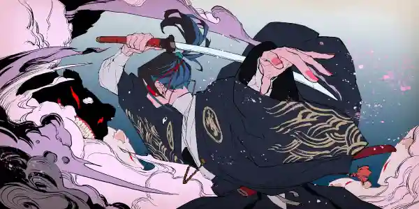2k和服壁纸-武士刀与武士-动漫女孩壁纸推荐「哲风壁纸」