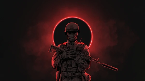 3k士兵壁纸-雇佣兵壁纸和枪-简单的背景免费下载「哲风壁纸」