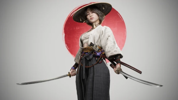 4k4K壁纸-武士刀壁纸和和服-数字艺术热门的壁纸「哲风壁纸」