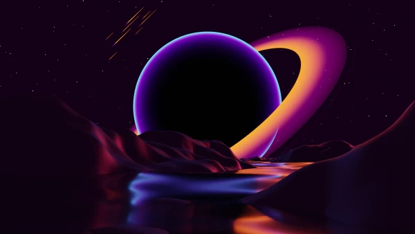 3k土星壁纸-抽象的与插图-数字艺术免费下载「哲风壁纸」