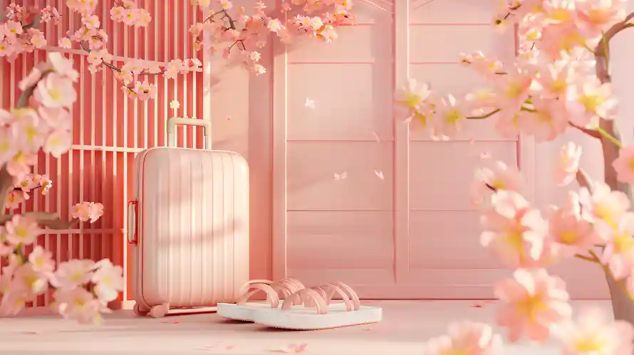 4k花瓣壁纸-行李箱 - -壁纸分享「哲风壁纸」