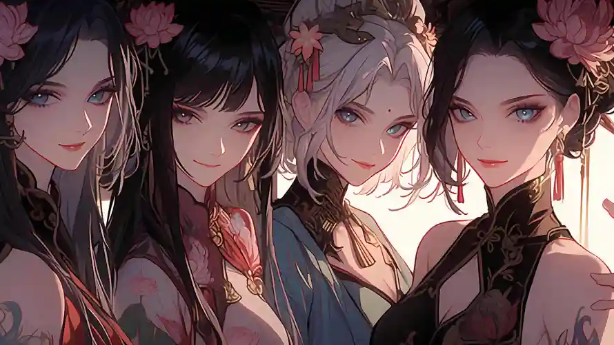 4k插画壁纸-公/出水芙蓉 - -壁纸推荐「哲风壁纸」