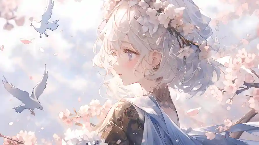 4k插画壁纸-嫁/出水芙蓉 - -壁纸分享「哲风壁纸」