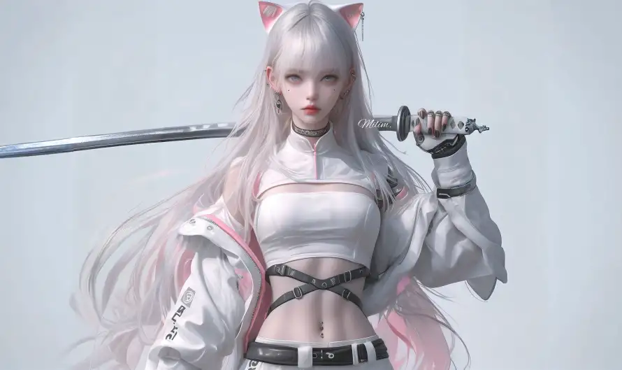 3k猫女壁纸-女武士壁纸和武士刀-热门的壁纸「哲风壁纸」