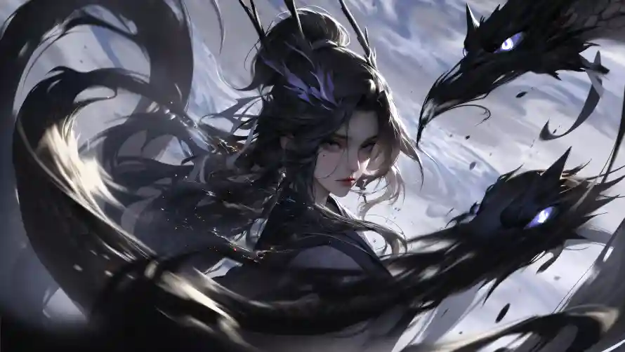6k插画壁纸-暗夜龙女壁纸和-壁纸分享「哲风壁纸」