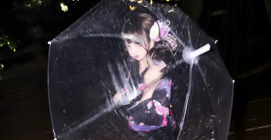 6k真人壁纸-美女和伞-壁纸推荐「哲风壁纸」