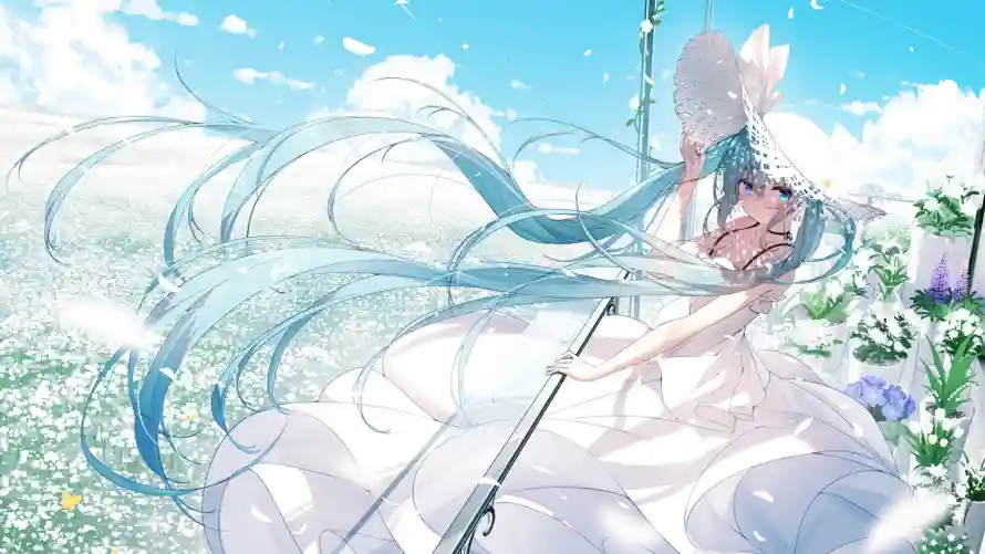 2k插画壁纸-初音未来与-壁纸分享「哲风壁纸」