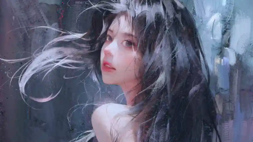 2k素描壁纸-美好 - 美女-免费下载「哲风壁纸」