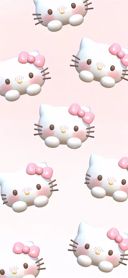 4k粉粉壁纸 - kitty猫 - 手机壁纸 - wallpaper「哲风壁纸」