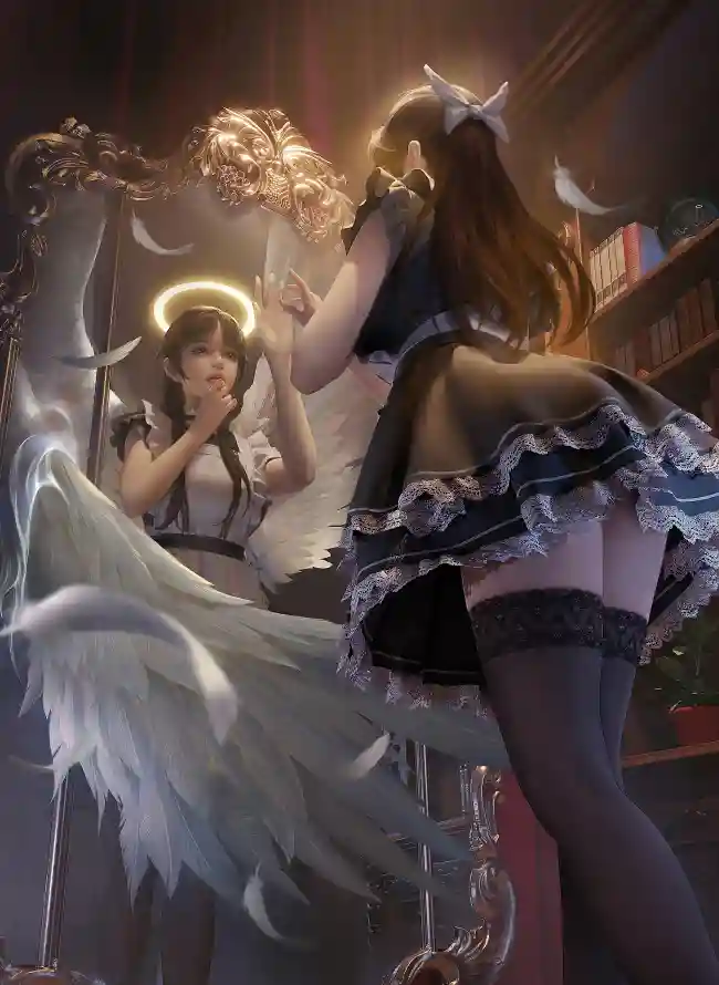 4k丝袜壁纸 - 天使 - 手机壁纸 - wallpaper「哲风壁纸」