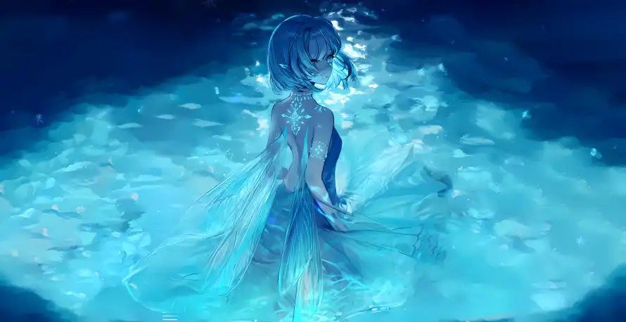 4k少女壁纸-湖中与-壁纸推荐「哲风壁纸」