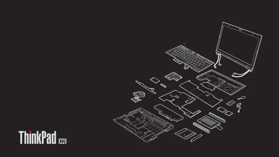 2k小黑壁纸-ThinkPad与-免费下载「哲风壁纸」