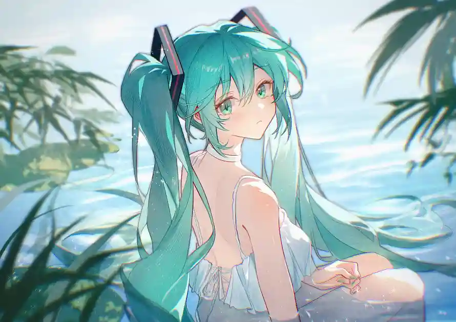 4k初音壁纸-水中壁纸和-免费下载「哲风壁纸」