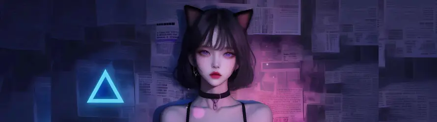 5k兽耳壁纸-动漫少女 - 猫耳-壁纸分享「哲风壁纸」