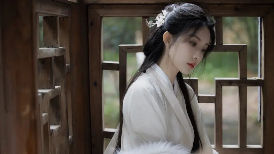 4k女明星壁纸-孟子义与古典美女-免费下载「哲风壁纸」