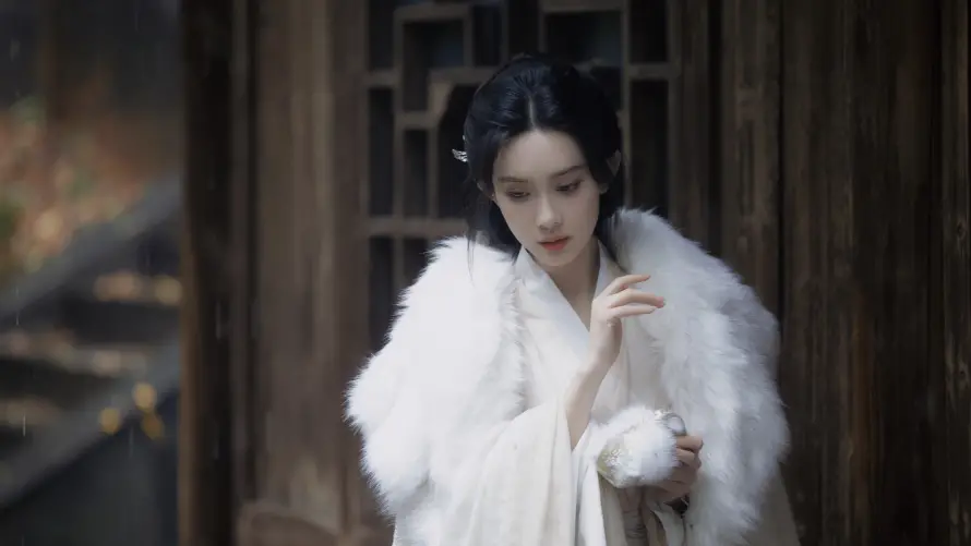4k女明星壁纸-孟子义与古装美女-唯美古风「哲风壁纸」