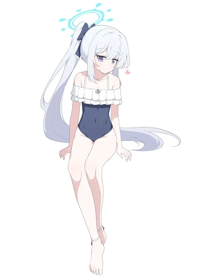 4k泳装壁纸 - 月雪官子 - 蔚蓝档案2.0.1 - wallpaper「哲风壁纸」