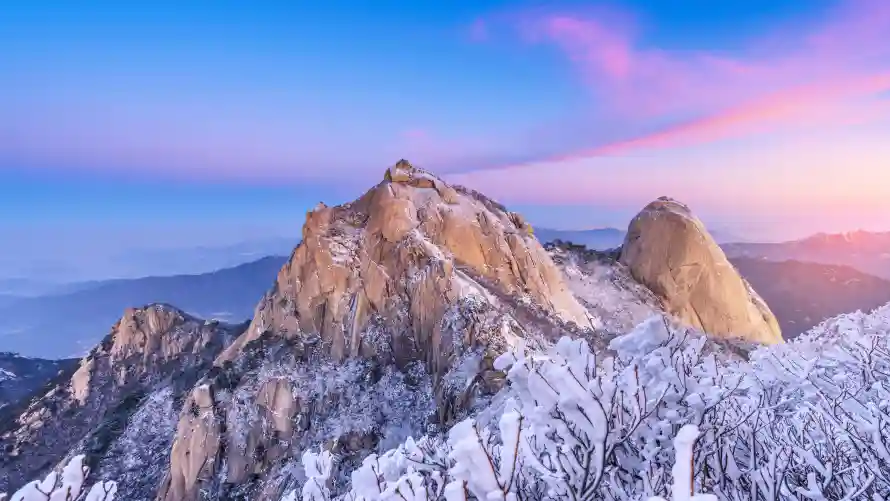 4k自然壁纸-雪山峰和风景-日照金山壁纸分享「哲风壁纸」