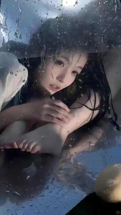 4k性感壁纸 - 美女 - 车玻璃 - 性感美女「哲风壁纸」