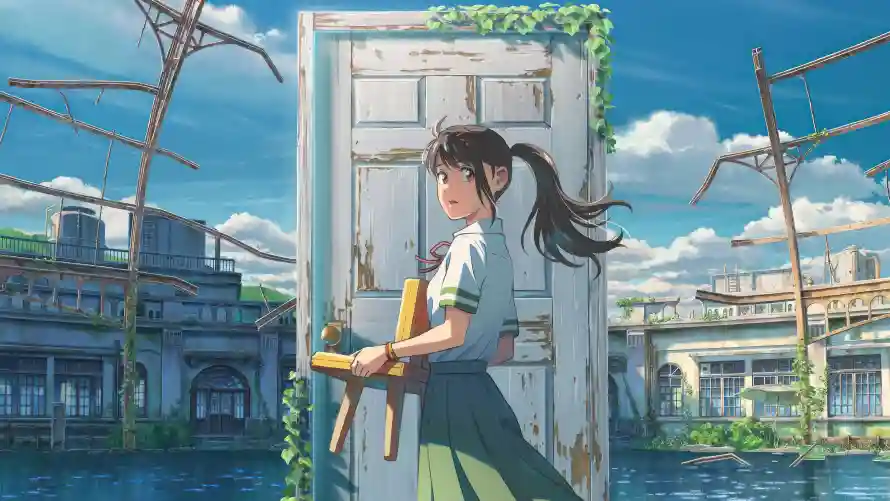 4k少女壁纸-新海诚与铃芽-动漫场景热门的壁纸「哲风壁纸」