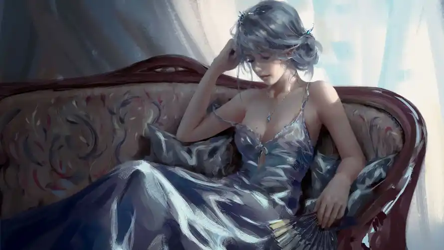 3k原画壁纸-WIOP与沙发-华丽服饰免费下载「哲风壁纸」