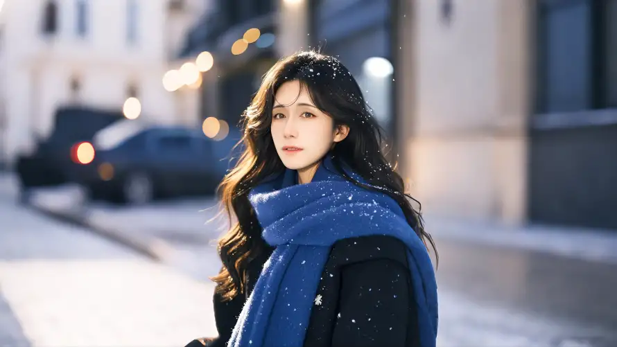 4k人物壁纸-雪景和户外-热门的壁纸「哲风壁纸」