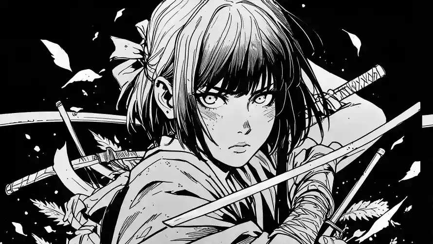 4k少女壁纸-武士风与插画-免费下载「哲风壁纸」