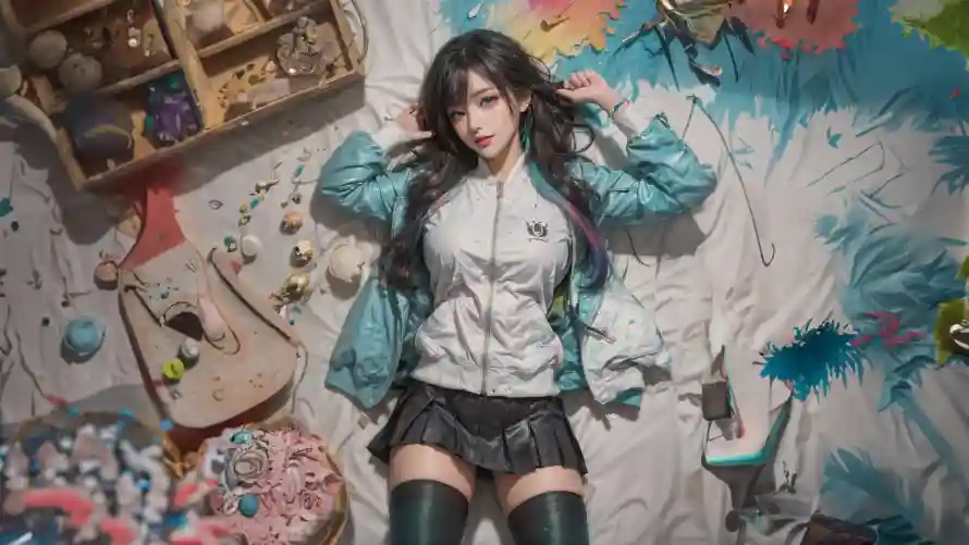 4k插画壁纸-动漫风与AI美女-个性背景「哲风壁纸」