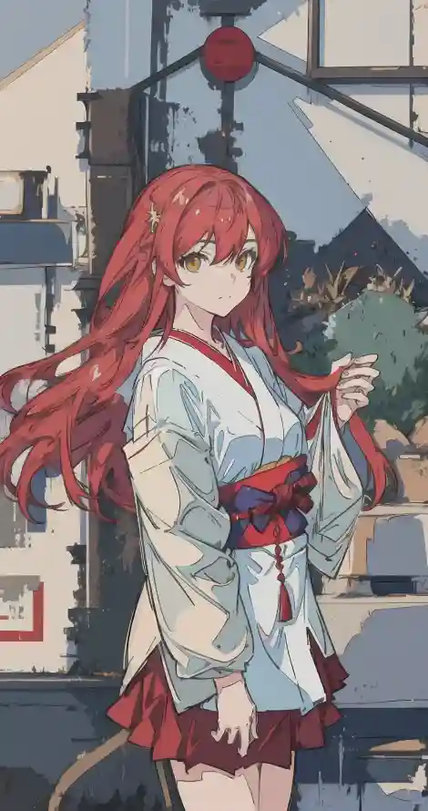 4k小说壁纸 - 龙族 - 动漫角色 - 日式服饰「哲风壁纸」