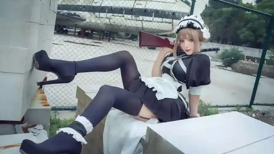 5k个性壁纸-女仆装 - 美女-cosplay「哲风壁纸」