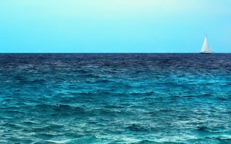 3k大海壁纸-极简主义 - 海景-海上帆船壁纸分享「哲风壁纸」