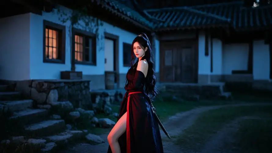 4k人物壁纸-夜景与古装-热门的壁纸「哲风壁纸」