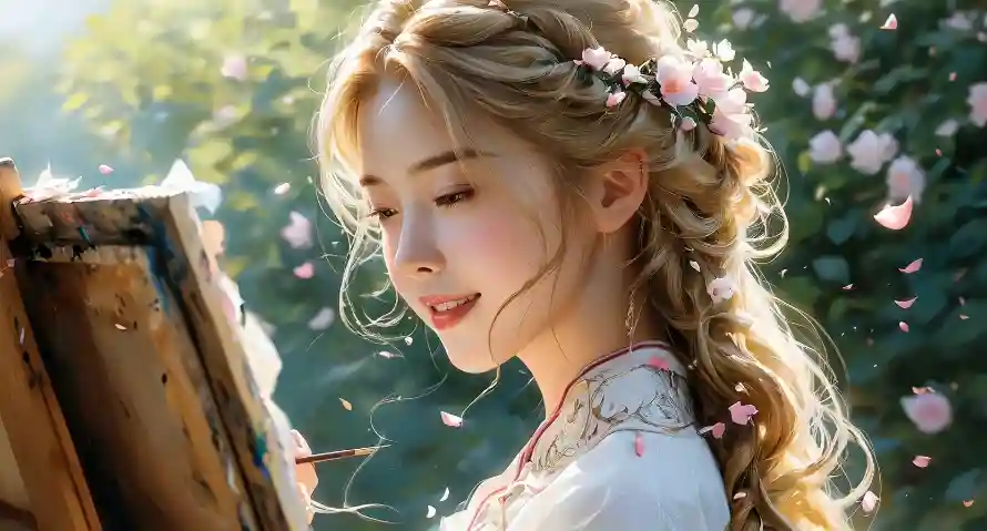2k清纯壁纸-唯美画风和特写-清纯女孩免费下载「哲风壁纸」