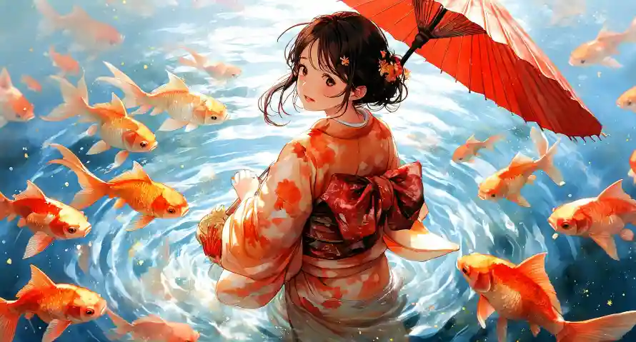 2k可爱壁纸-宫崎骏和女孩-大鱼海棠壁纸推荐「哲风壁纸」