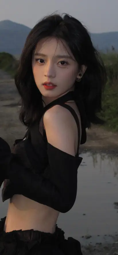 4k网红壁纸 - 美女 - 洪晨曦 - 个性穿搭「哲风壁纸」