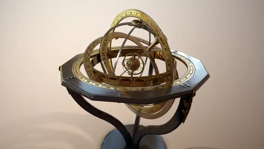 2k星盘壁纸-天文仪器和精美星盘模型-免费下载「哲风壁纸」