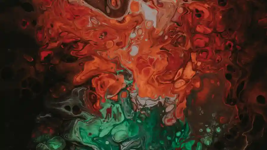 4k丙烯画壁纸-水彩画壁纸和抽象艺术-流体色彩「哲风壁纸」