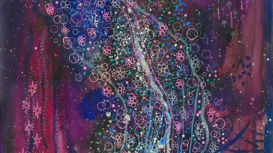 4k丙烯画壁纸-水彩画壁纸和抽象图案-梦幻背景「哲风壁纸」