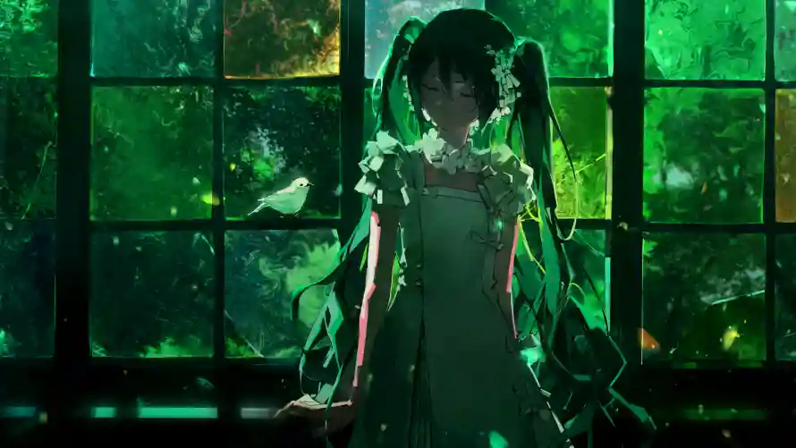4k初音壁纸-二次元 - 森林-动漫角色热门的壁纸「哲风壁纸」