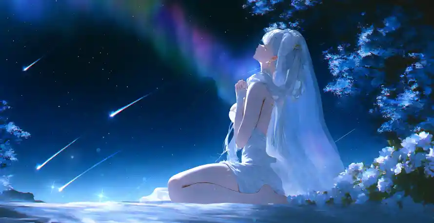 4k少女壁纸-梦幻场景壁纸和花朵-免费下载「哲风壁纸」