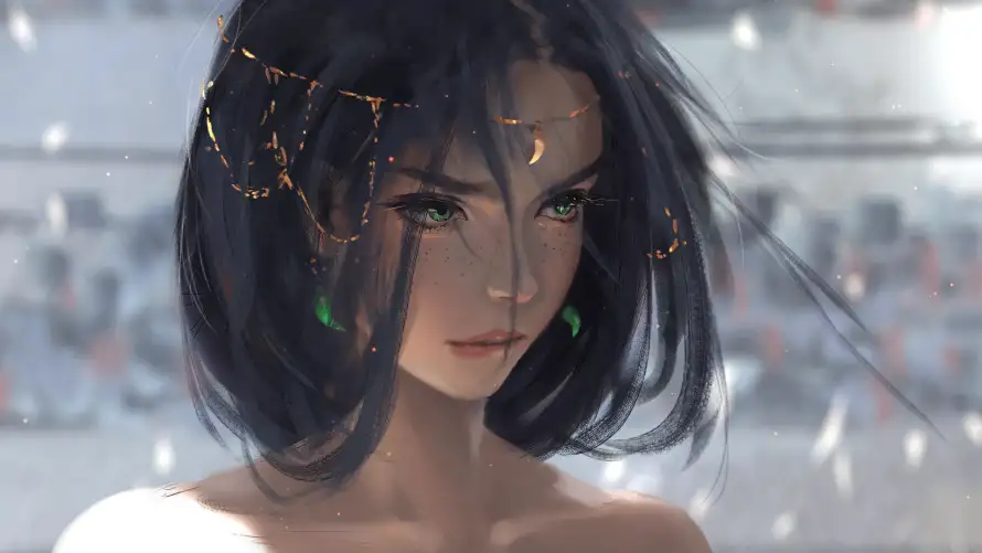 2k酷炫风壁纸-WLOP和动漫少女-壁纸引擎「哲风壁纸」