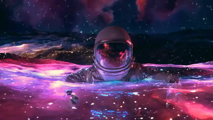 2k太空壁纸-宇航员和宇宙-壁纸引擎热门的壁纸「哲风壁纸」