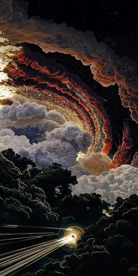 4k云层壁纸 - 星空 - 奇幻景象 - 手机壁纸「哲风壁纸」