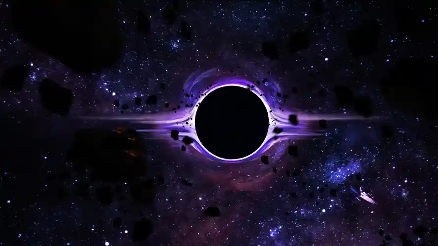 2k宇宙壁纸-紫色黑洞和神秘-热门的壁纸「哲风壁纸」