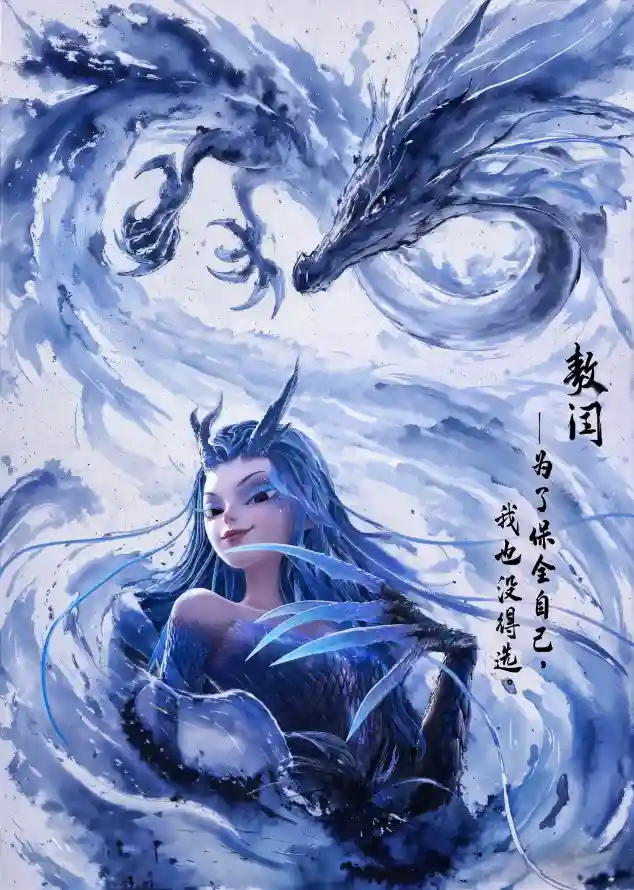 4k敖闰壁纸 - 龙女 - 哪吒2 - 奇幻形象「哲风壁纸」