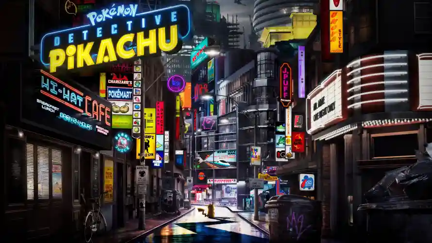 4k4K壁纸-皮卡丘壁纸和动漫-城市夜景热门的壁纸「哲风壁纸」