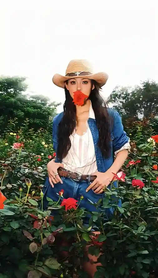 4k佳人壁纸 - 田园 - 美女 - 花丛「哲风壁纸」