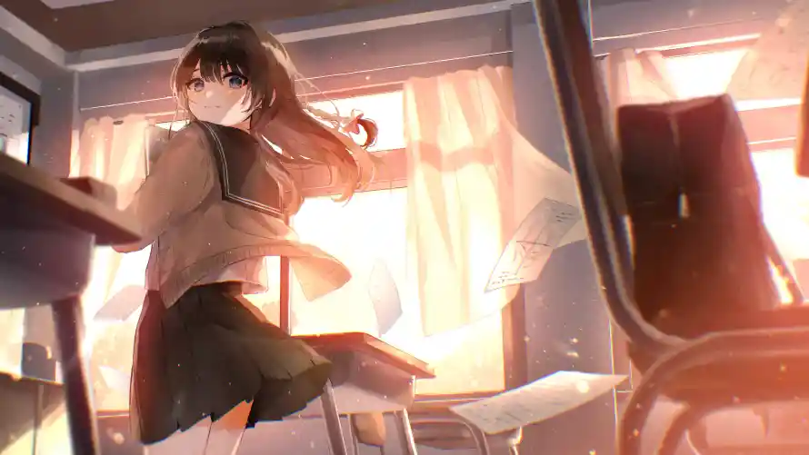 4k动漫壁纸-jk少女壁纸和jk-动漫壁纸热门的壁纸「哲风壁纸」