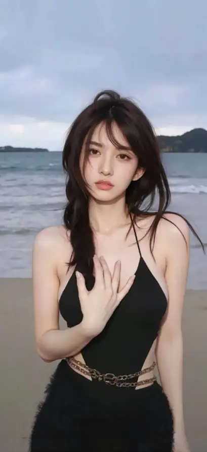 4k性感壁纸 - 时尚 - 海滩 - 美女「哲风壁纸」